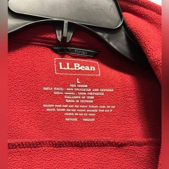 Men's Red and Gray L.L. Bean Jacket - Picture 2 of 16
